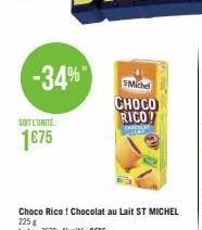 SOIT L'UNITÉ:  1675  -34%"  Michel  CHOCO RICO! 