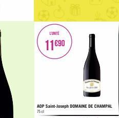 L'UNITÉ  11€90  AOP Saint-Joseph DOMAINE DE CHAMPAL  75 cl 
