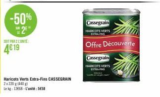 haricots verts Cassegrain