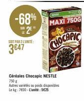 céréales Chocapic Chocapic