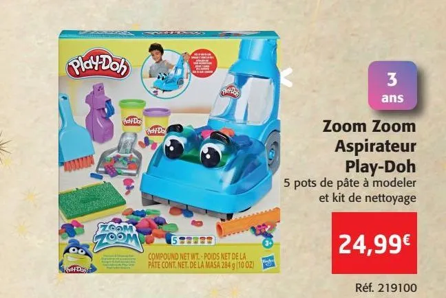 zoom zoom aspirateur play-doh
