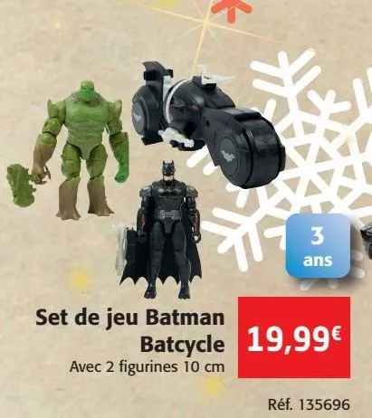 set de jeu batman batcycle 