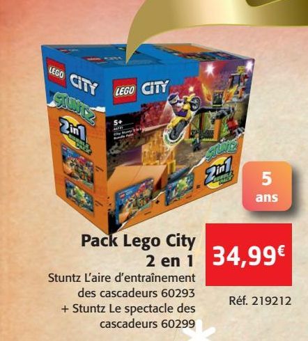 Pack Lego City 2 en 1