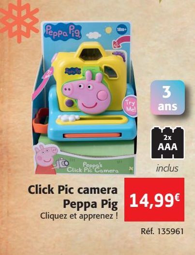 Click Pic camera Peppa Pig