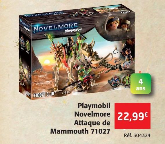 Playmobil Novelmore Attaque de Mammouth 71027