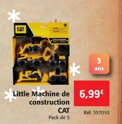 little machine de construction cat 