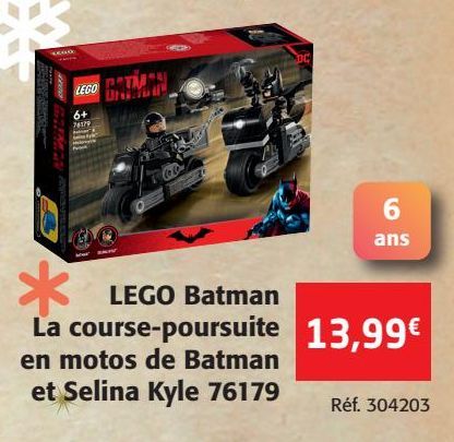 LEGO Batman la course-poursuite en moto de Batman et Selina Kyle 6179