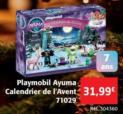 playmobil ayuma calendrier de l'avent 71029