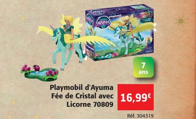 Playmobil d'Ayuma Fée de Cristal avec Licorne 70809
