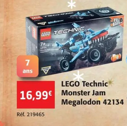 lego technic monster jam megalodon 42134