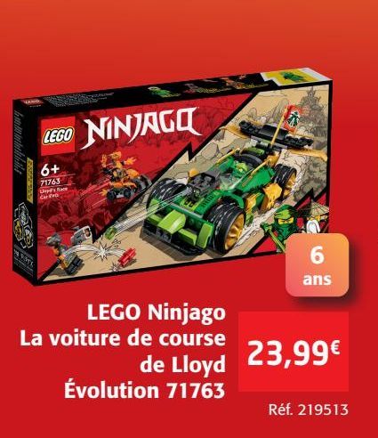 LEGO Ninjago La voiture de course de Lioyd Evolution 71763