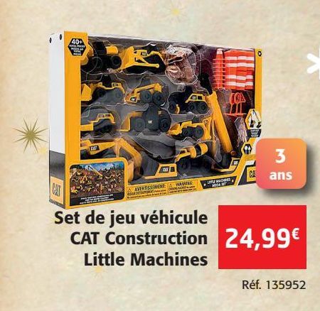 Set de jeu véhicule CAT Construction Little Machines 