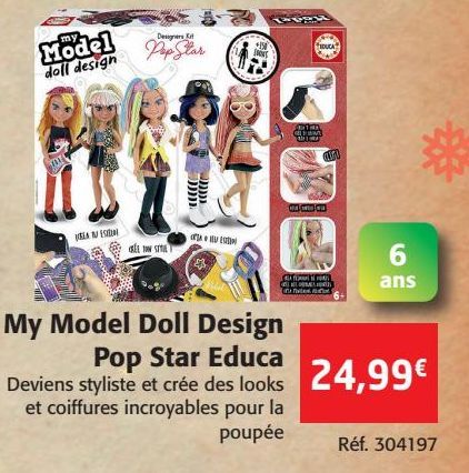 My Model Doll Design Pop Star Educa
