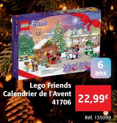 Lego Friends Calendrier de l'Avent LEGO 41706