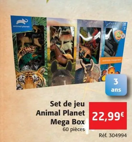 set de jeu animal planet mega box