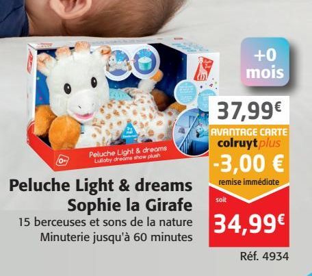 Peluche Light et Dreams Sophie la Girafe
