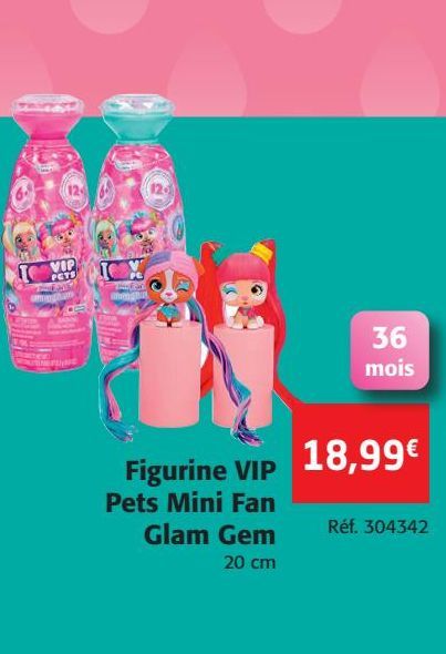 Figurine VIP Pets Mini Fan Glam Gem