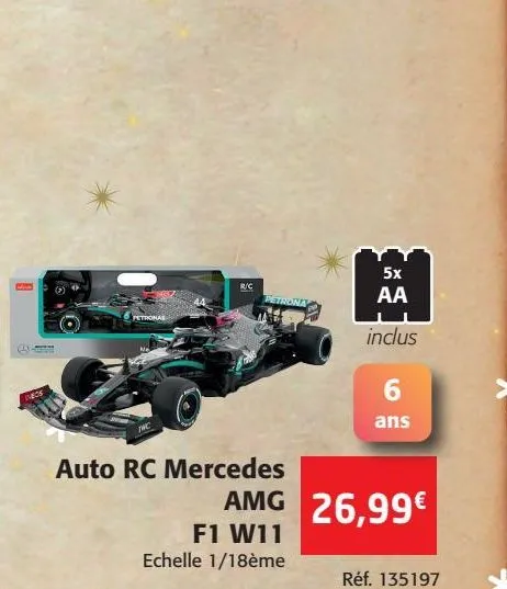 auto rc mercedes amg f1  w11