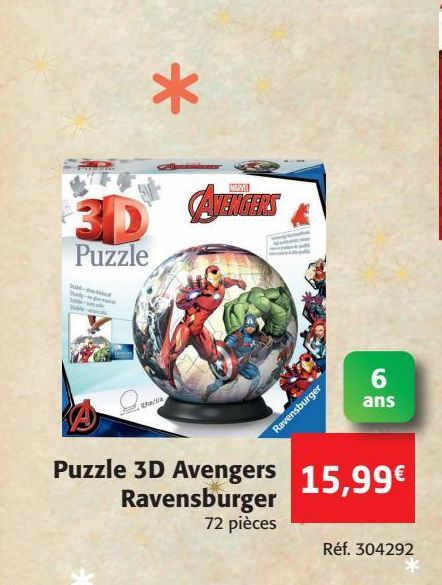 Puzzle 3d Avengers Ravensburger