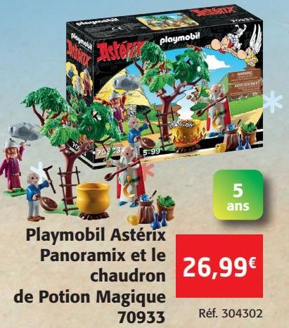 Playmobil Astérix Panoramix et le chaudron de Potion Magique  