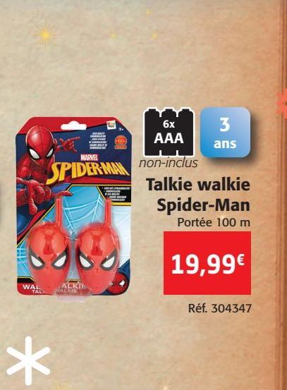 Talkie-walkie Spider Man 