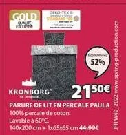 gold  qualite exclusive  seko-tex®  economisez  52%  jfr w40 2022 www.spring-production.com 
