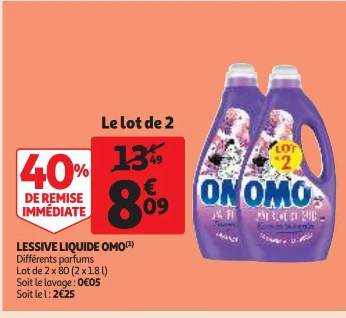 lessive liquide omo