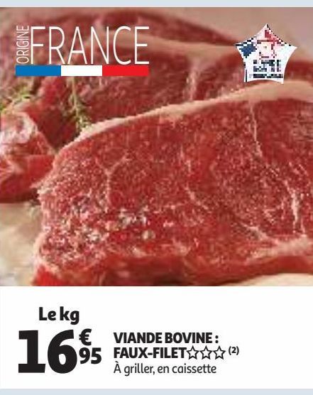 VIANDE BOVINE : FAUX-FILET