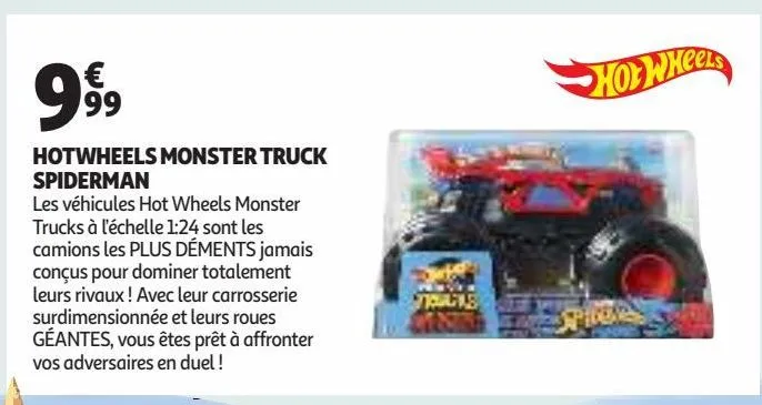 hotwheels monster truck spiderman