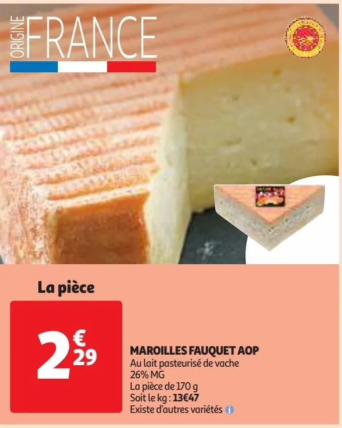 maroilles fauquet aop