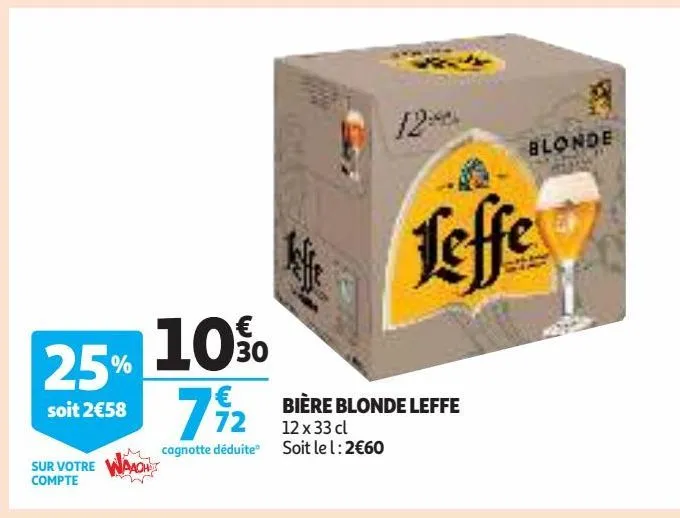 bière blonde leffe