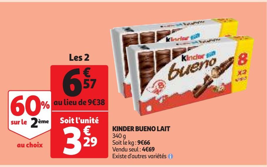 KINDER BUENO LAIT