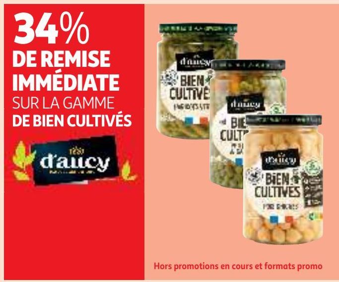 34% DE REMISE IMMÉDIATE SUR LA GAMME DE BIEN CULTIVÉS