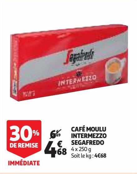 CAFÉ MOULU INTERMEZZO SEGAFREDO