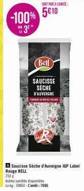 saucisse sèche Bell