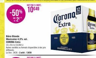 bière blonde Corona