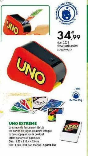 Promo Uno Extreme chez Auchan