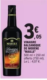 vinaigre balsamique maille