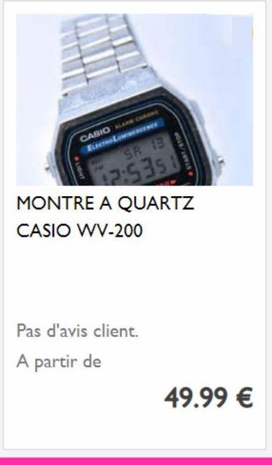 montre Casio