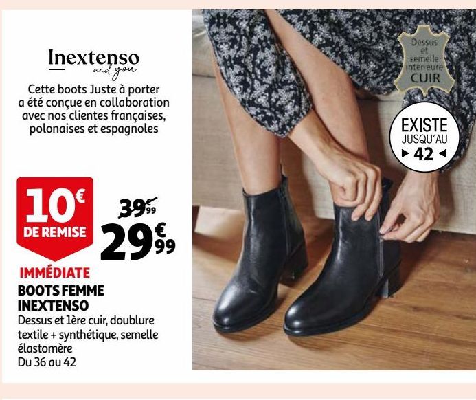 BOOTS FEMME INEXTENSO