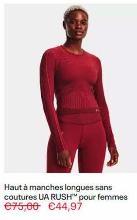 Haut à manches longues sans coutures UA RUSH™ pour femmes €75,00 €44,97 