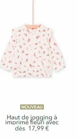 nouveau  haut de jogging à imprimé fleuri avec dès 17,99 €  