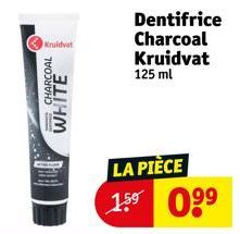 Kruidvat  CHARCOAL  WHITE  LA PIÈCE  1.5⁹ 0⁹⁹ 