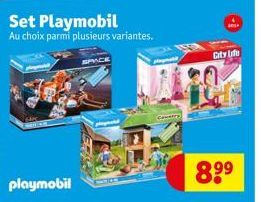 Set Playmobil Au choix parmi plusieurs variantes.  playmobil  Country  City Life  8,9⁹ 