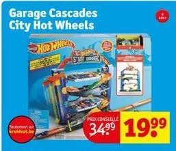 garage cascades city hot wheels hotwhee  seulement sur kruidvat.be  prix conseille  199⁹  