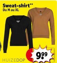 Sweat-shirt** Du M au XL 