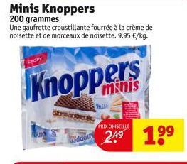 pâte à tartiner aux noisettes Knoppers