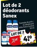 déodorant Sanex