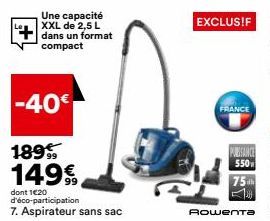 aspirateur sans sac Rowenta