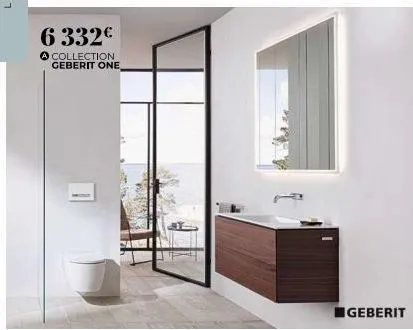 6 332€  a collection geberit one,  geberit 
